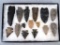 Frame of 15 Ohio Points - various materials &
