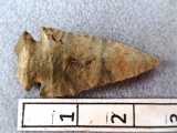 Notched Base Point - 2 1/2 in, Indiana Green Chert