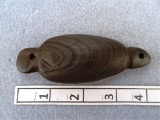 Lizard Effigy - 4 1/4 in. - Banded Slate - Union