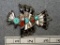 Thunderbird Pin - 3in. - Sterling Silver - Zuni