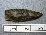 Stemmed Lance - 2 3/4 in. - brown Coshocton Flint