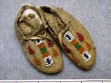 Pair of Baby Moccasins - 3 1/4 in. - Beaded