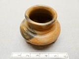 Mayan Pot - 5 x 3 1/2 in. - 3 leg w/design