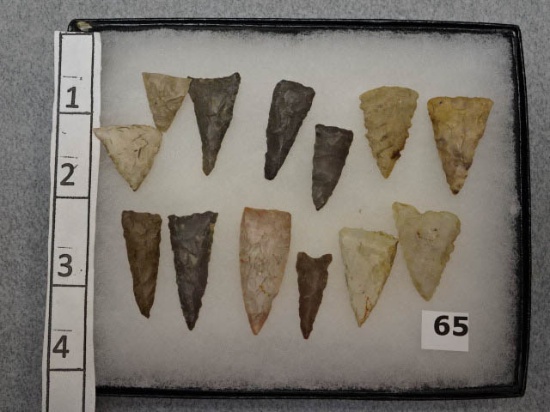 Frame of 13 Ft. Ancient Points - Ohio