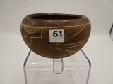 Red Bowl - 4 1/2 in. - with design - Southwest