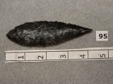 Blade - 4 1/4 in. - Obsidian - found in Lake Co.