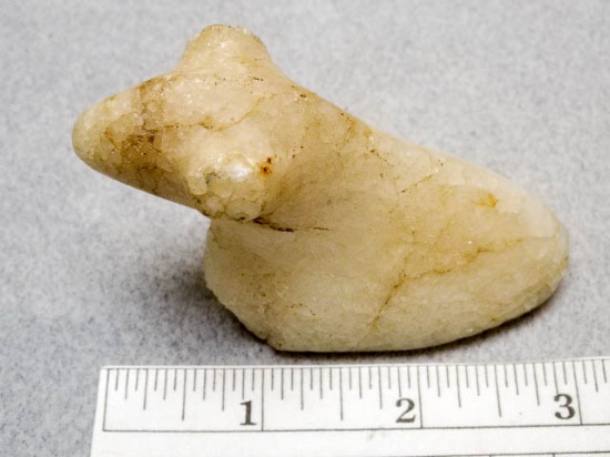 Bust Birdstone - 3 1/4 in. - White Quartz