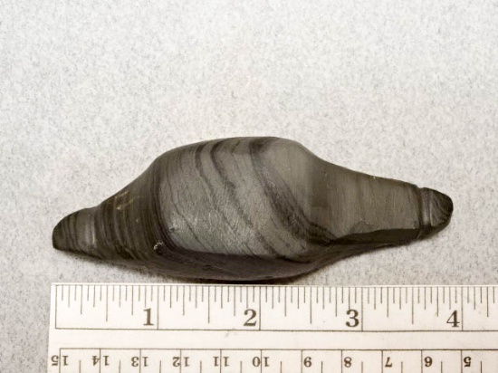Lizard Effigy - 4 in. - Banded Slate - Franklin
