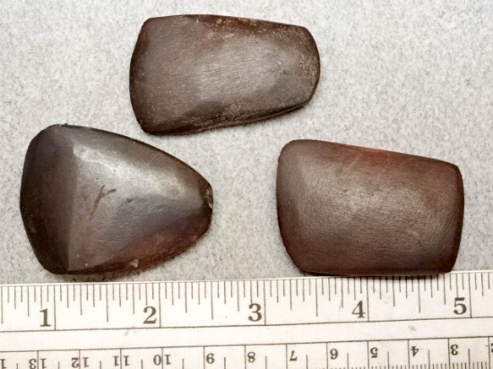 Three Celts - 2 1/4 in. - Hematite - Meigs Co.