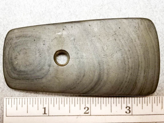 Pendant - 3 3/4 in. - Banded Slate - Logan Co.