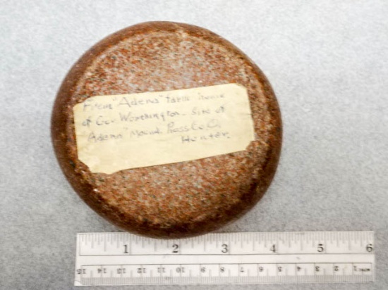 Discoidal - 3 3/4 in. - Pink Granite - Ross Co.