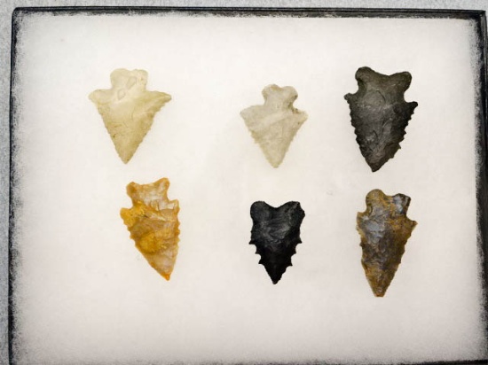 Frame of 6 Serrated Points - Various Materials