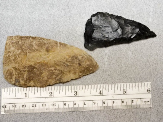 Two Knives - 3 & 4 in. - Brown Flint & Zaleski
