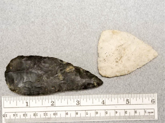 Blade & Knife - 2 1/2 & 3 3/4 in. - Gray Chert &