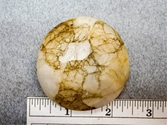 Discoidal - 2 in. - White Quartzite - Clark Co.