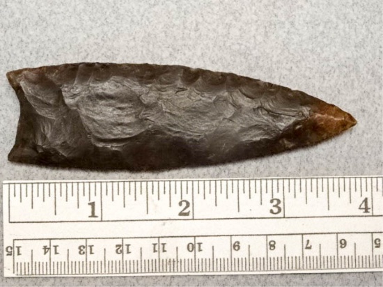 Paleo Point - 3 3/4 in. - Dark Brown Flint