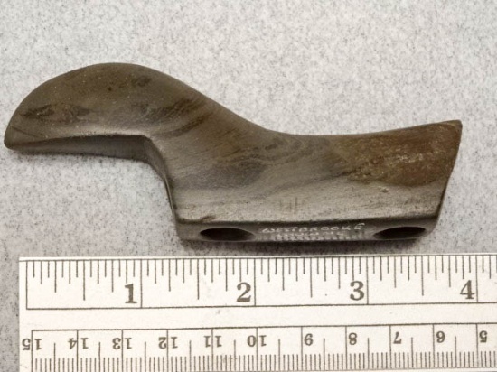 Birdstone - 4 in. -  Banded Slate - Darke Co. Ohi