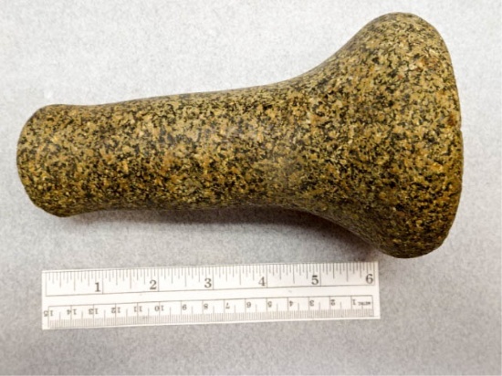 Bell Pestle - 6 1/2 in. - Orange & Black Granite