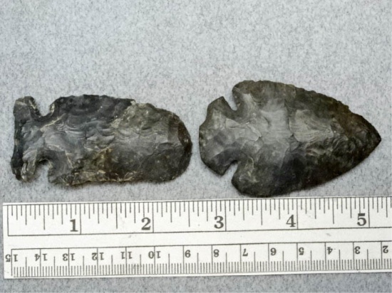 Two Archaic Points - 2 1/2 in. - Coshocton