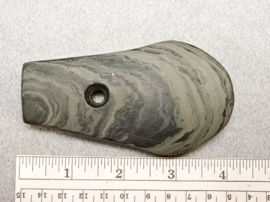 Adena Pendant - 3 3/4 in. - Banded Slate