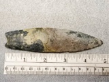 Paleo Fluted Point - 4 3/4 in. - Coshocton Flint