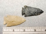 Two Intrusive Mound Points - 2 in. - Delaware