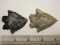 Two Bifurcated Points - 2 in. - Coshocton Flint