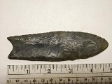 Paleo Fluted Point - 4 3/4 in. - Gray Flint