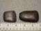 Two Celts - 1 1/2 & 2 1/4 in. - Hematite - Gallia