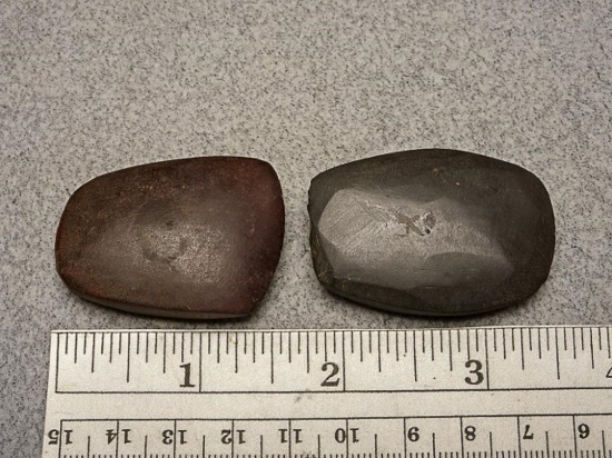 Two Celts - 1 1/2 in. & 1 3/4 in. - Hematite