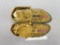 Pair of Moccasins - 10 in. - Beaded - Late 1800's