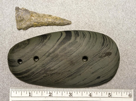 Glacial Kame Three Hole Gorget & Meadowood Point
