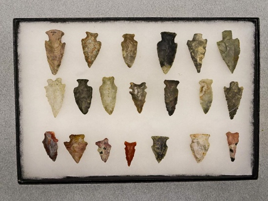 Group of 20 Points - 1 - 2 in. - Various Flints