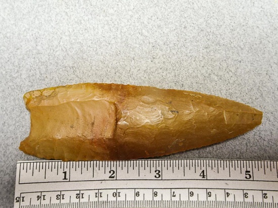 Paleo Fluted Point -5 1/4 in. - Carter Cave Flint