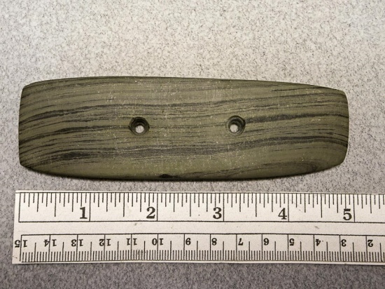 Rectangular Gorget - 4 3/4 in. - Banded Slate