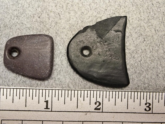 Two Miniature Pendants - 1 & 1 1/4 in.