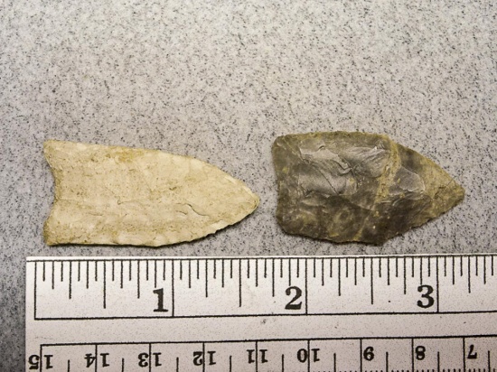Two Miniature Fluted Points - 1 1/2 in.