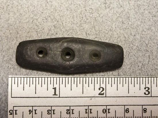 Miniature Three Hole Gorget - 2 1/4 in.