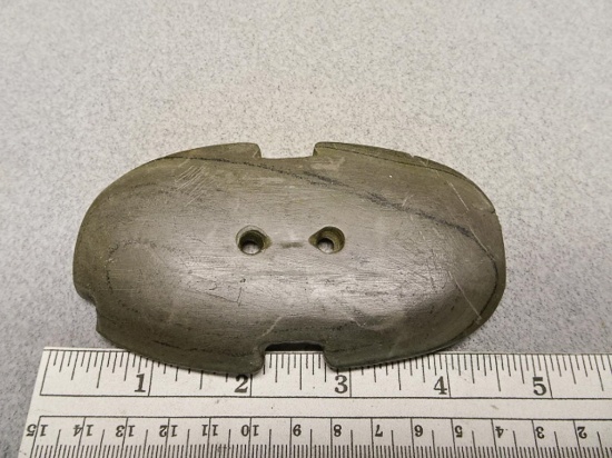 Indented Gorget - 4 1/2 in. - Banded Slate