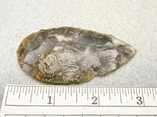 Adena Blade - 3 in. - Moss Agate Flint Ridge