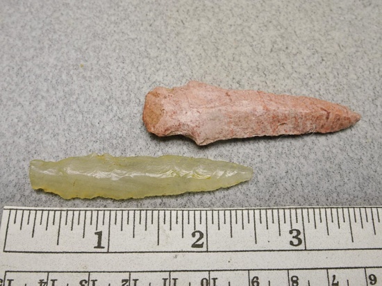 Two Drills - 2 1/2 in. - Flint Ridge Flint - one