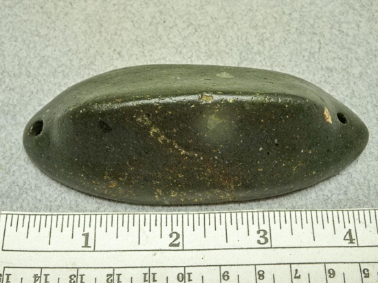 Glacial Kame Ridged Gorget - 4 1/2 in. - Slate
