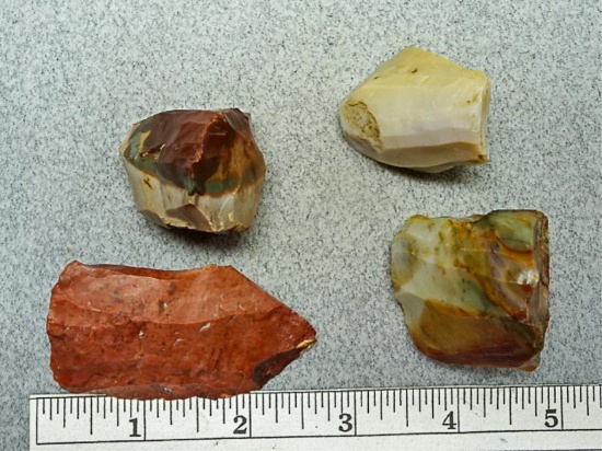 Four Hopewell Cores - 1 1/2 in. - 1 1/4 - 2 1/4