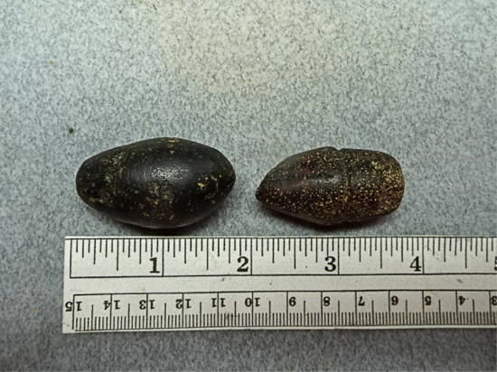 Two Plummets - 1 1/4 in. - Hematite - one