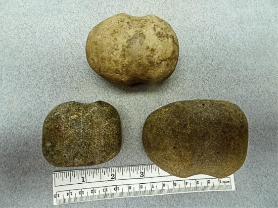 3 Hammerstones - 2 - 2 3/4 in. - one is