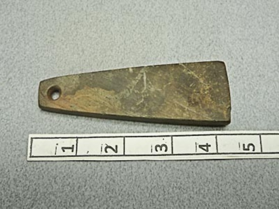 Trapezoidal Pendant - 4 1/4 in. - Brown Mottled