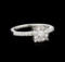 14KT White Gold 0.58 ctw Diamond Ring