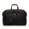Prada Black Nylon Leather Double Handle Zipper Travel Duffle Bag