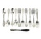 Wallace Grande Baroque Sterling Silver Salad Forks, Teaspoons, and Master Butter