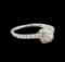 14KT White Gold 0.83 ctw Diamond Ring